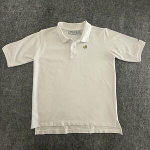 Masters Collection Polo Shirt Youth 14 16 White Augusta National Golf Cotton